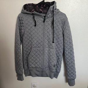 Volcom Quilted Zip Up Jacket